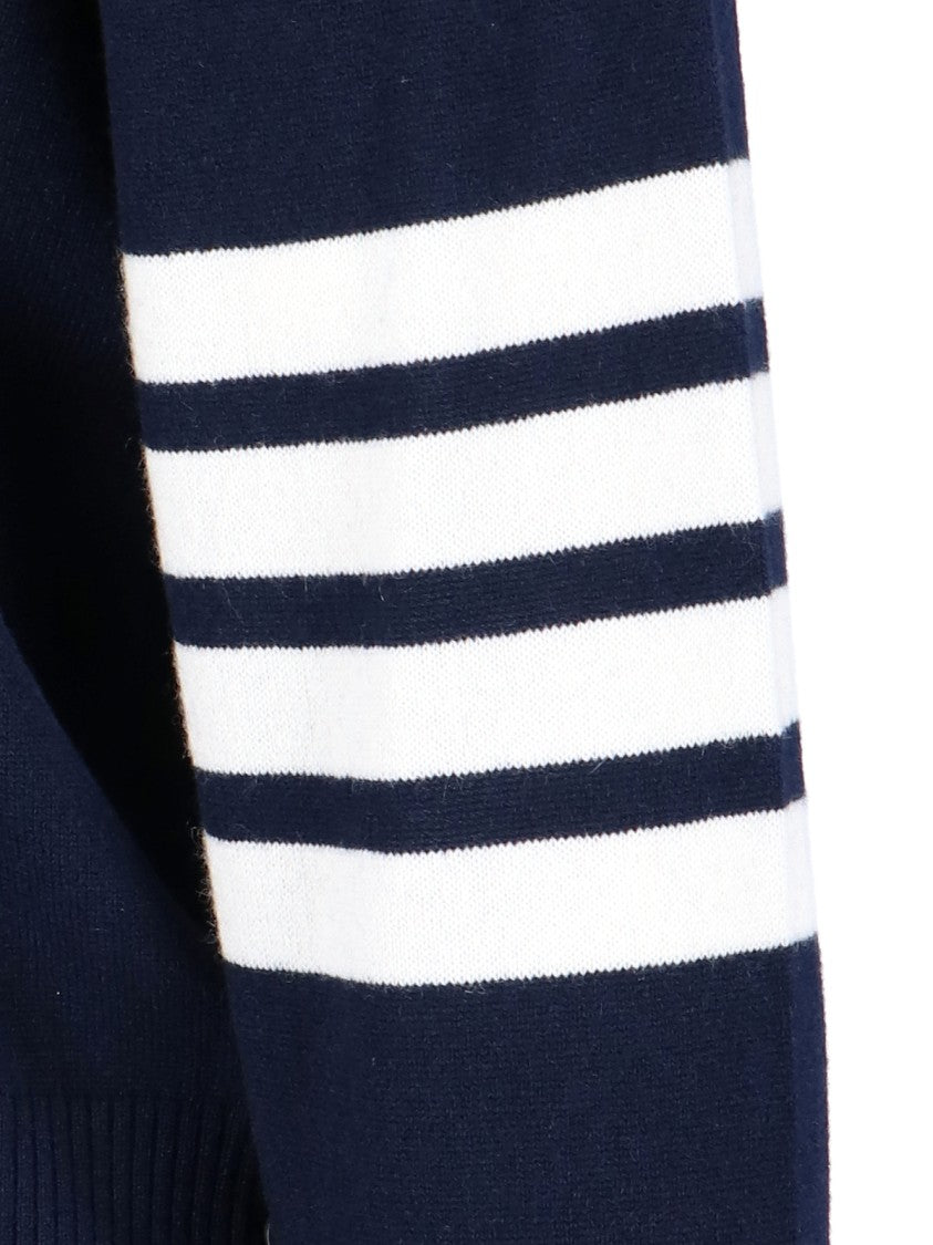 Thom Browne "4-Bar" Cashmere Sweater – Blue