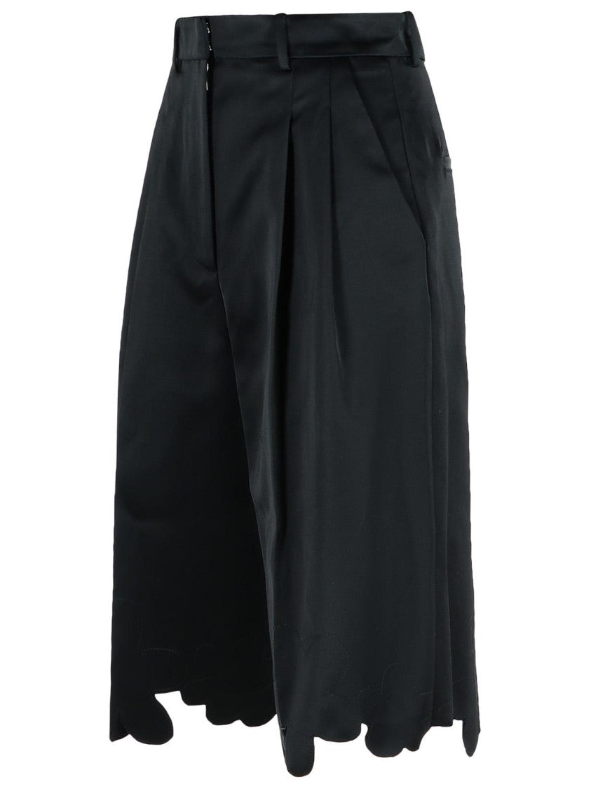 Marni Black Viscose Blend Shorts