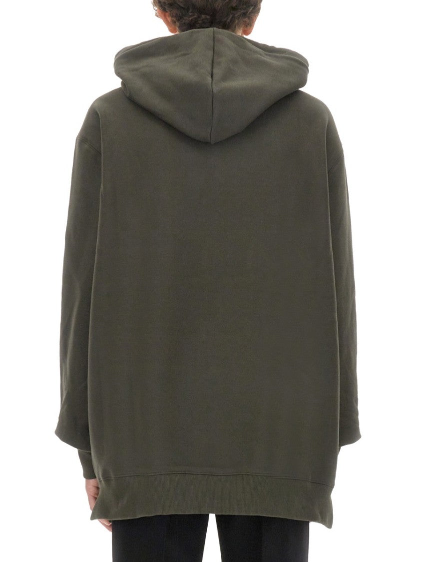 Lanvin Relaxed Fit Oversized Sweatshirt With Embossed Logo