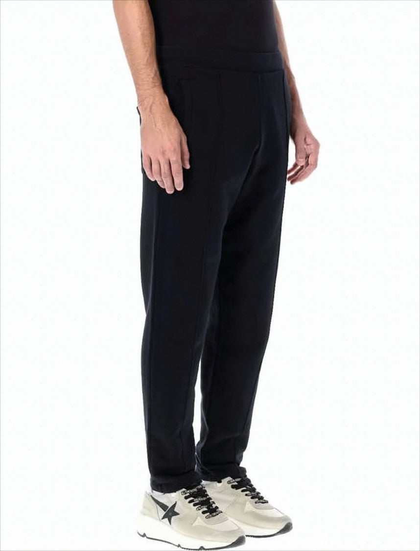 Golden Goose Relaxed Fit Black Star Print Track Pants