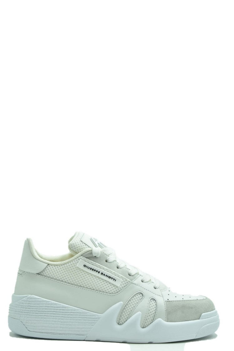 Giuseppe Zanotti Multicolor Leather Sneakers Wavy Rubber Sole