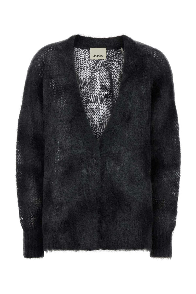 Isabel Marant Charcoal Mohair Blend Mylene Cardigan