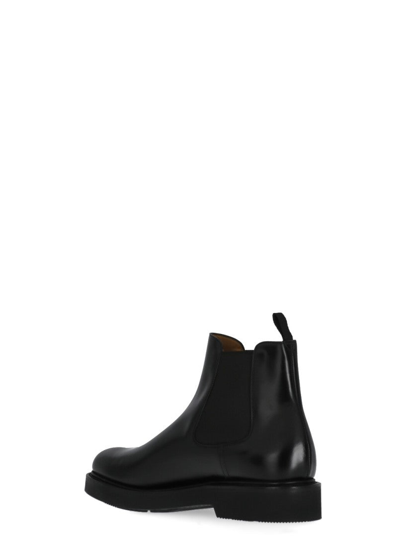 Church's Black Smooth Leather Ankle Boots