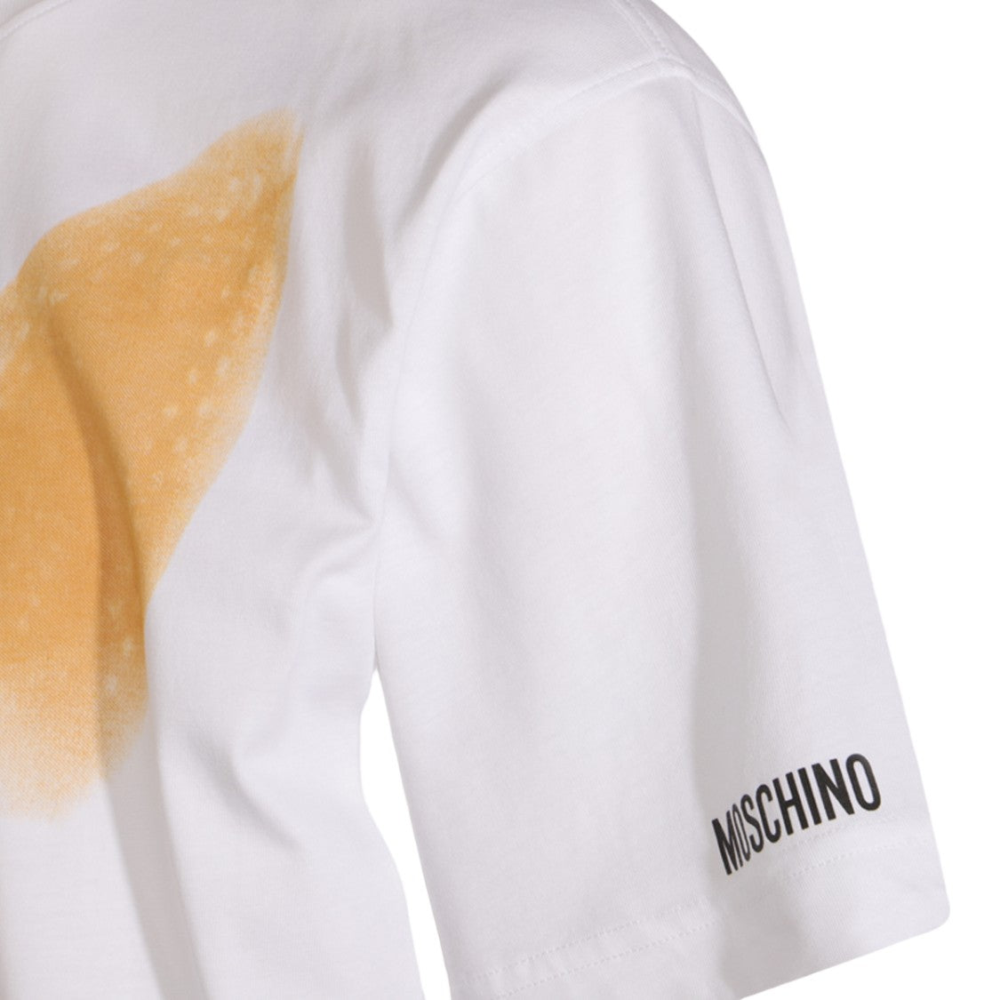 Moschino White Short-Sleeve T-Shirt With Abstract Print