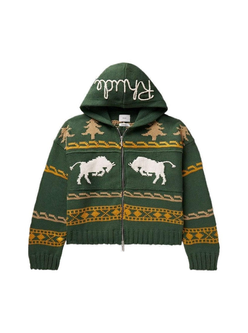 Rhude Knit Zip Hoodie