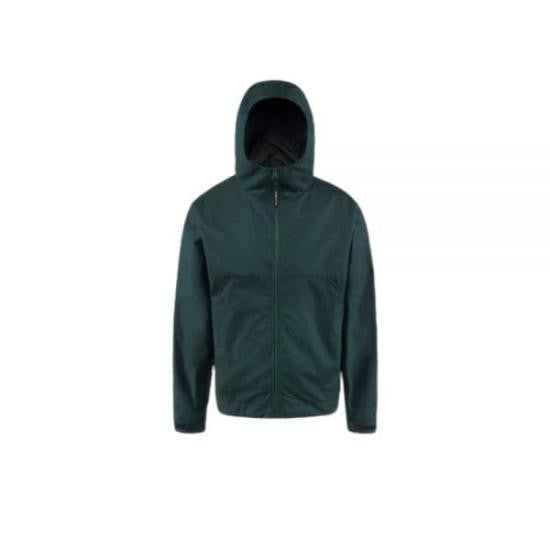 District Vision Minimalist Dark Green Padded Jacket With Hood