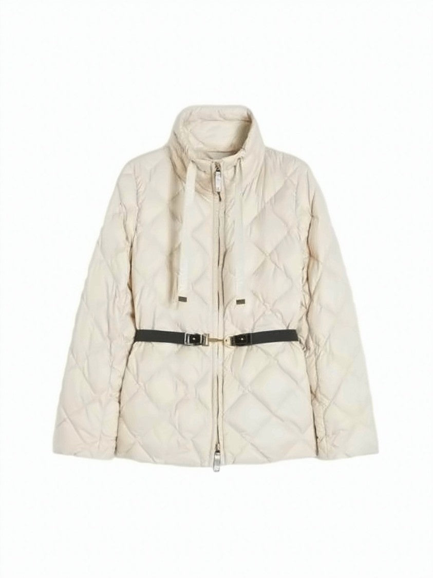 Max Mara Quilted Padded Jacket With High Collar