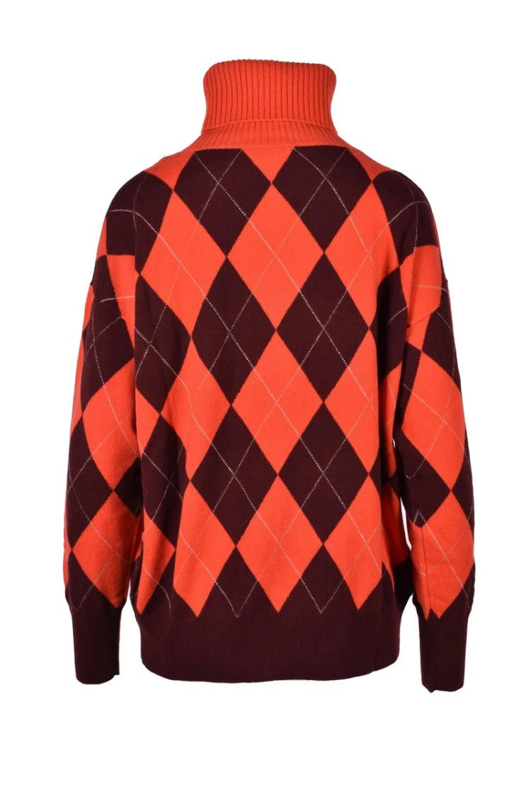 Ballantyne Orange Cashmere Knit's