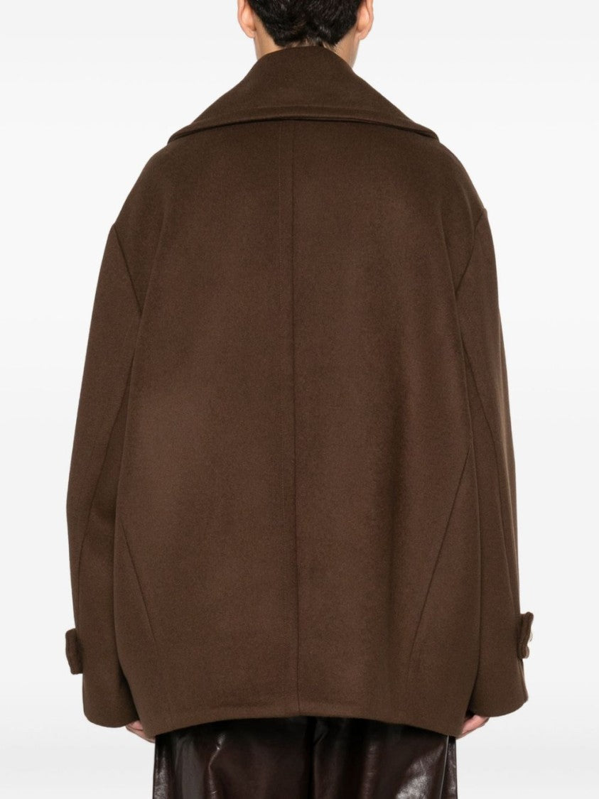 Semi Couture Double-Breasted Wool Blend Semicouture Coat