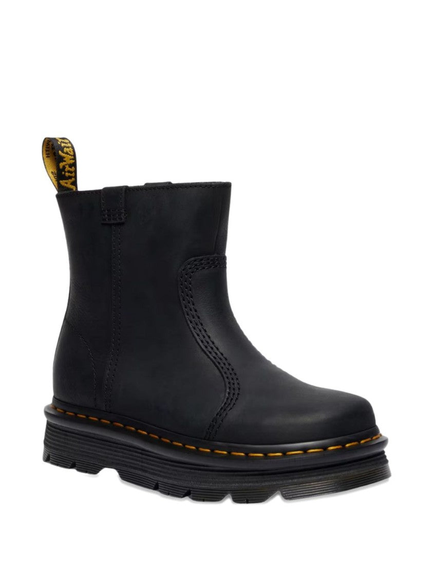 Dr. Martens Black Leather Ankle Boots