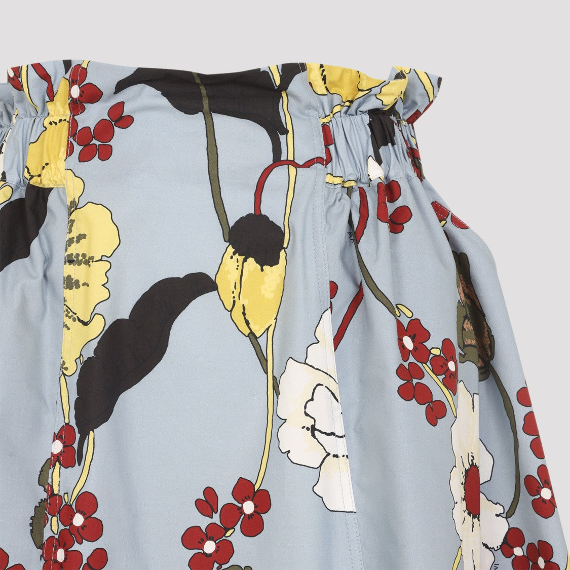 Marni Knee-Length Cotton Skirt With Bold Floral Print