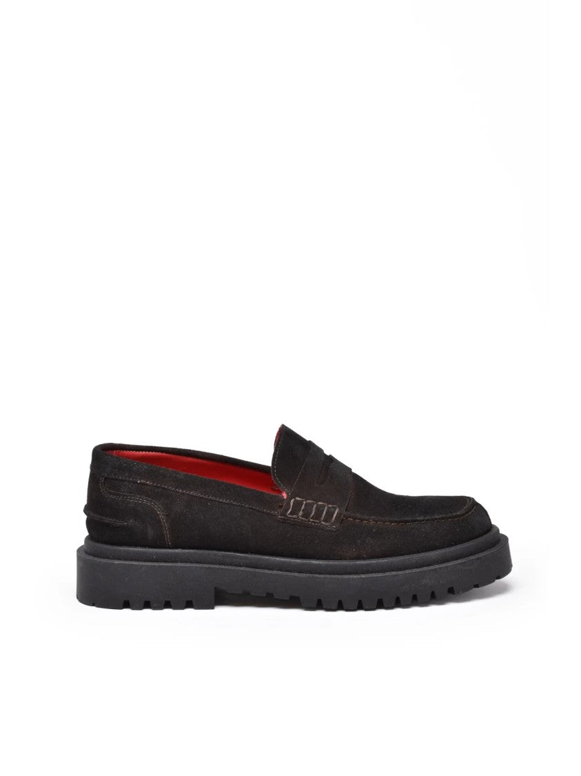 Wow Made In Italy Brown Suede Platform Moccasins