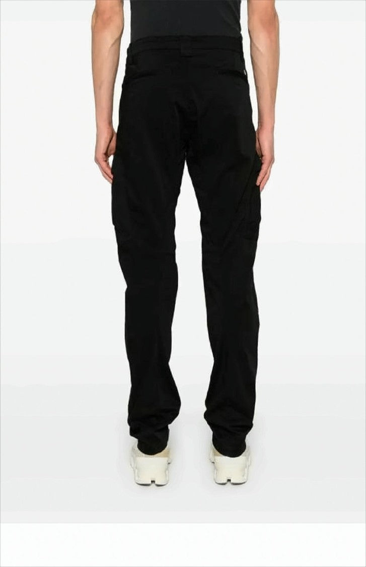 C.P. Company Straight-Fit Black Cargo Pants With Lens Detail