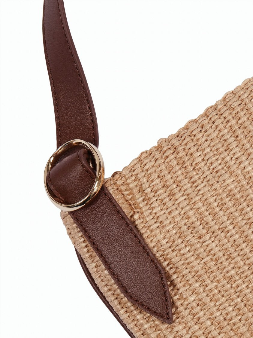 Claudio Orciani Natural Straw Woven Handag