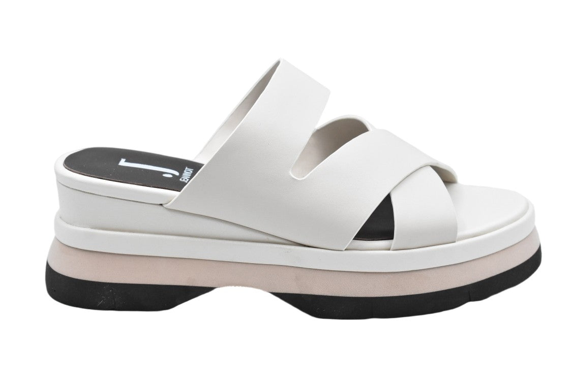 Jeannot Beige Leather 7 Cm Wedge Shoes