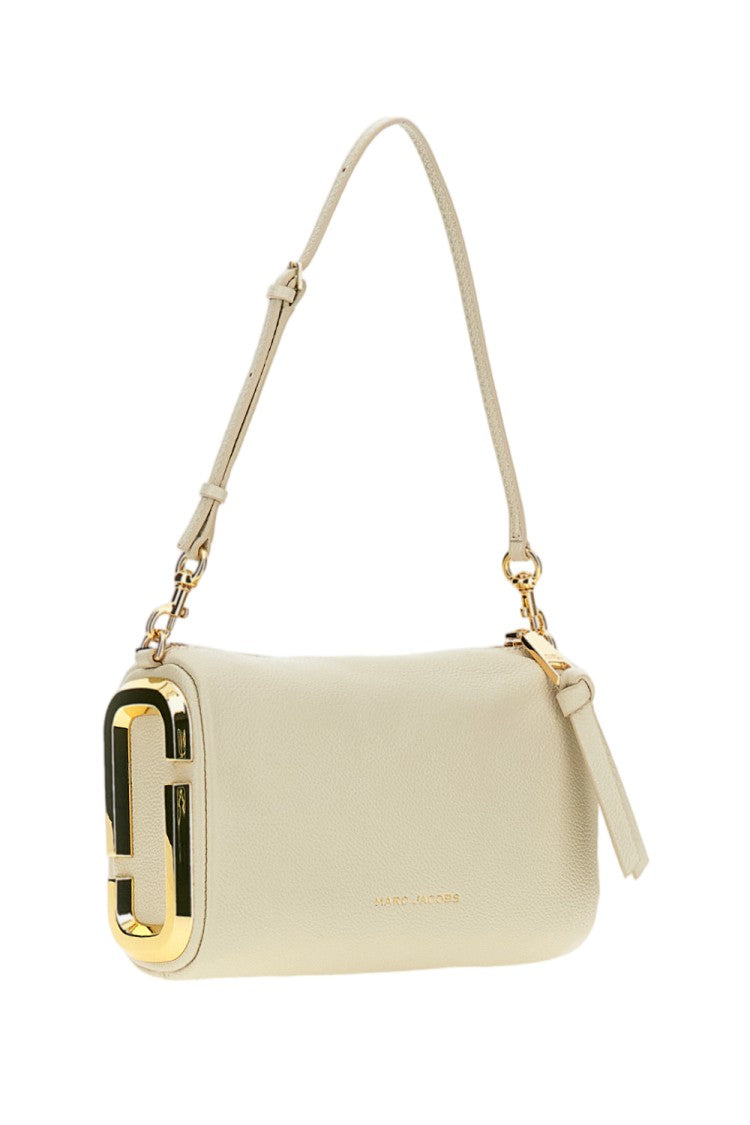 Marc Jacobs White Snapshot Leather Shoulder Bag