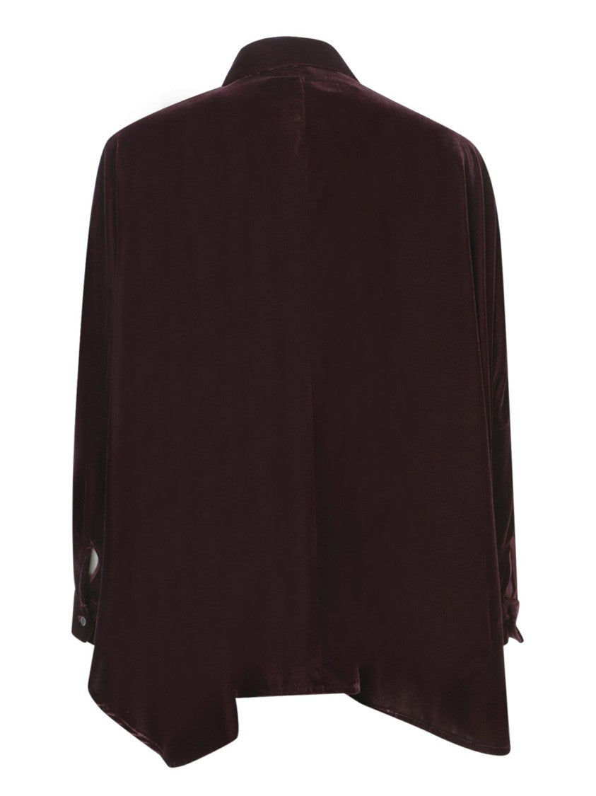 Blanca Vita Oversized Velvet Shirt