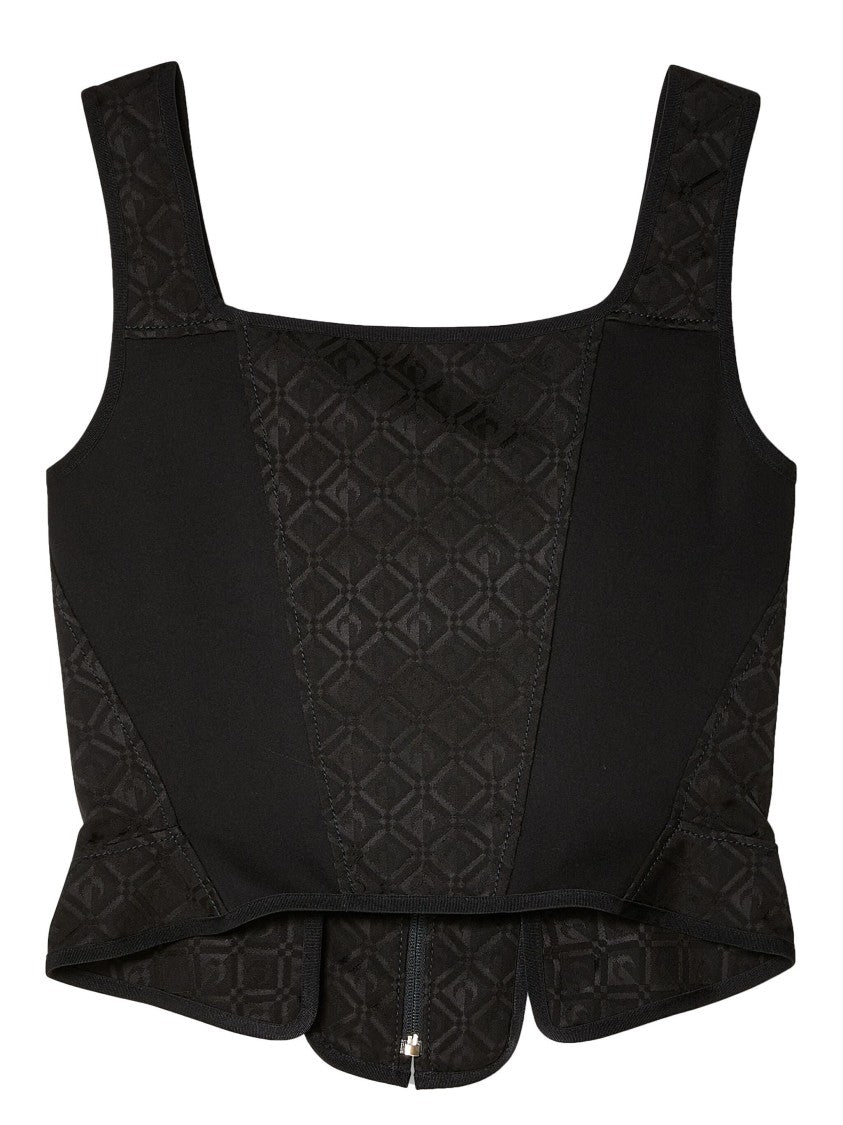 Marine Serre Moon Diamant Jacquard Corset