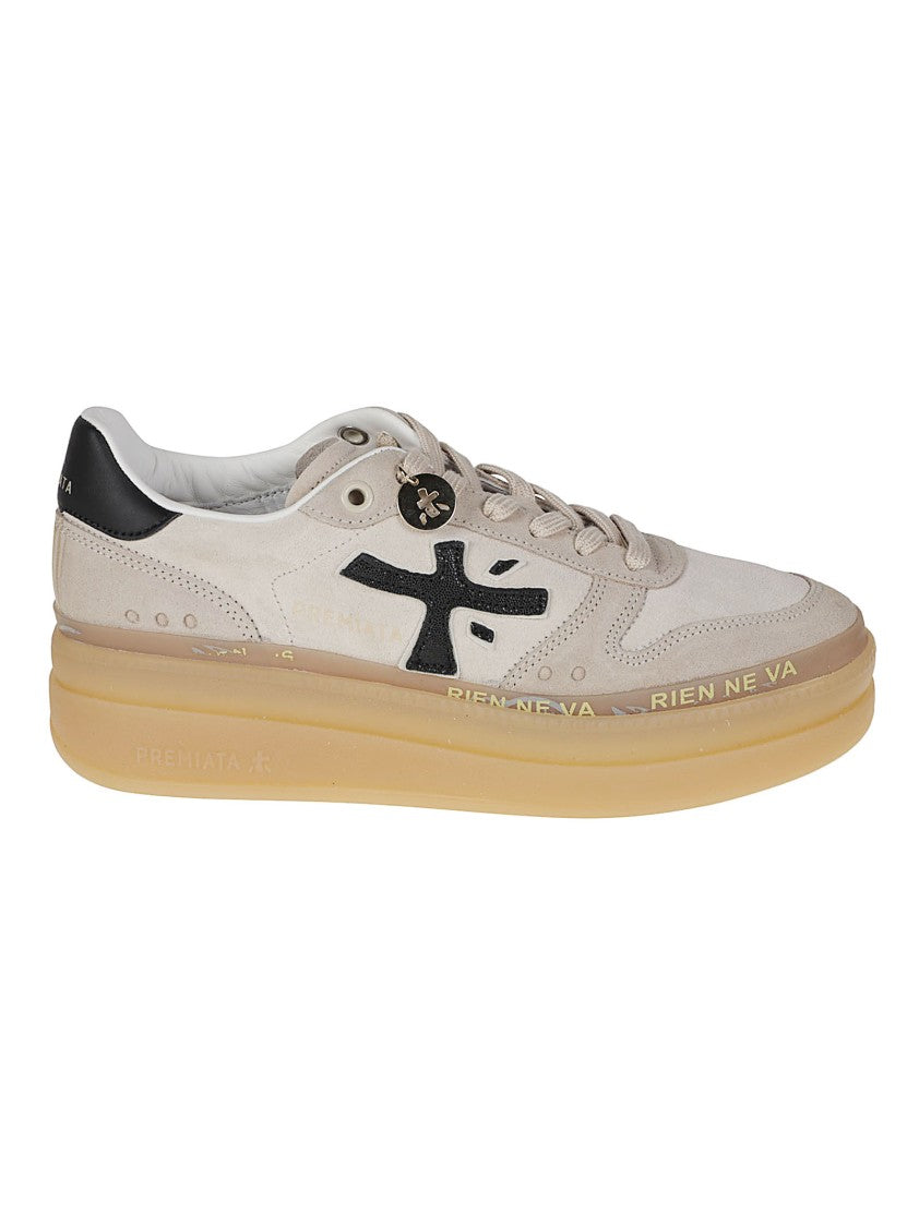 Premiata Micol Calf Leather Low-Top Sneakers