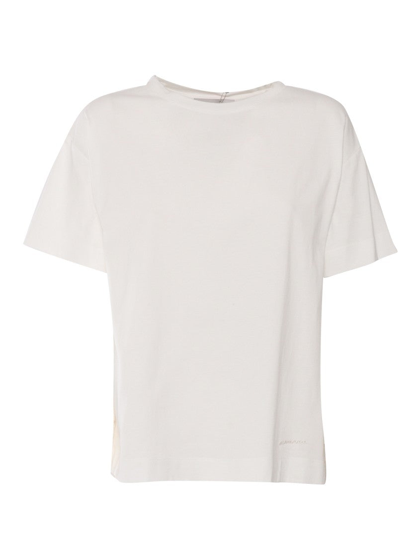 Ermanno Scervino White Cotton Blend T-Shirt