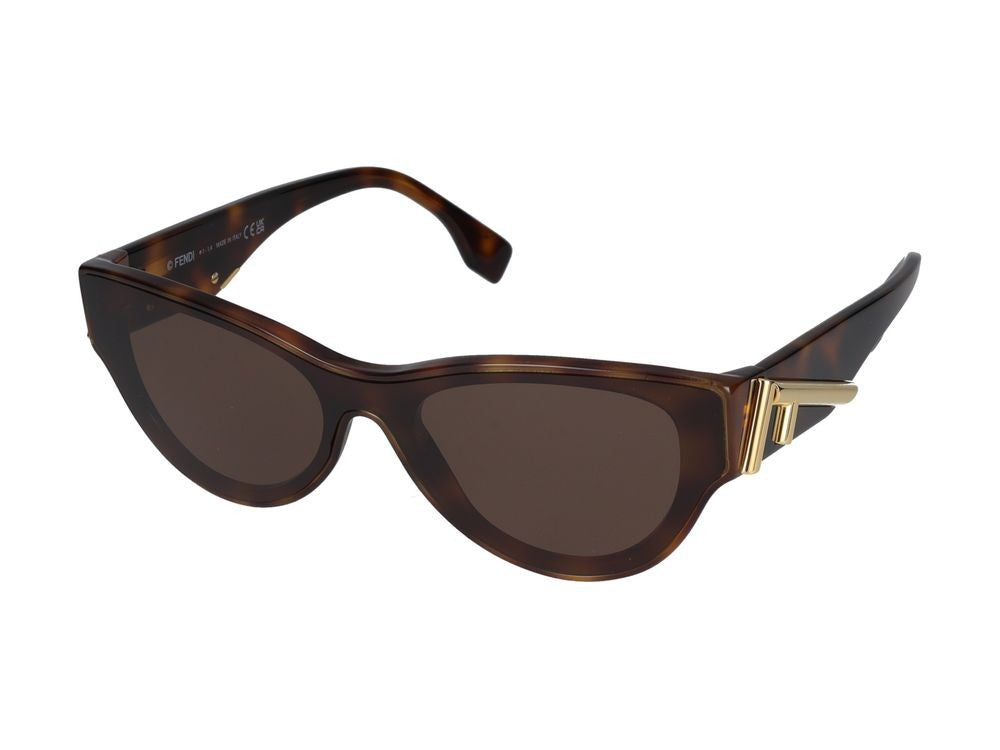 Maison Fendi Gold Cat-Eye Frame Sunglasses