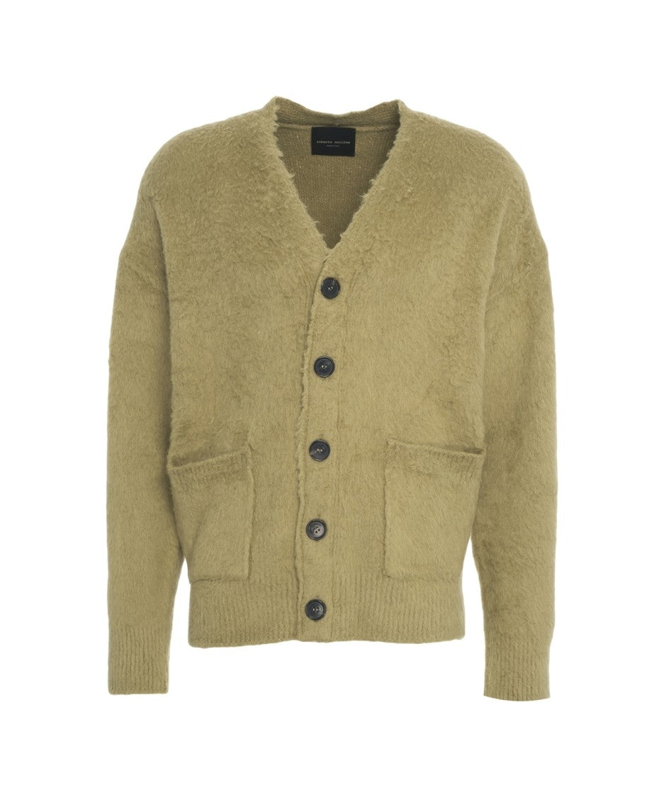 Roberto Collina Cardigan With V-Neck And Functional Pockets