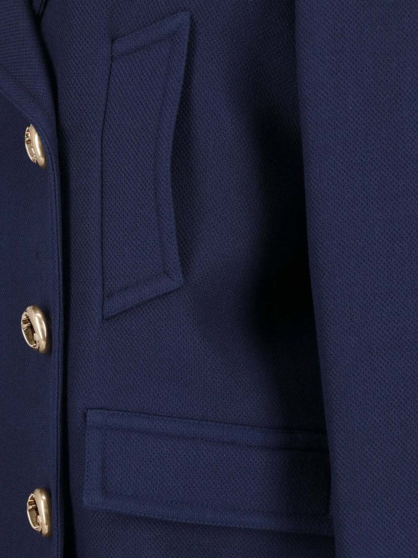 Balenciaga Double-Breasted Wool Peacoat