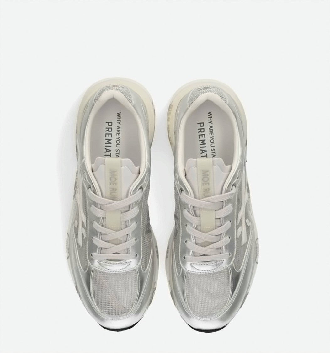 Premiata Moerund Suede Details Lace Fabric Sneakers