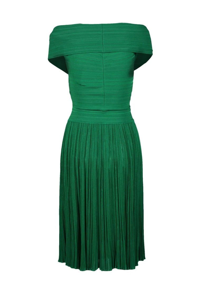 Antonino Valenti Knit Dress Viscose Elastane - Green