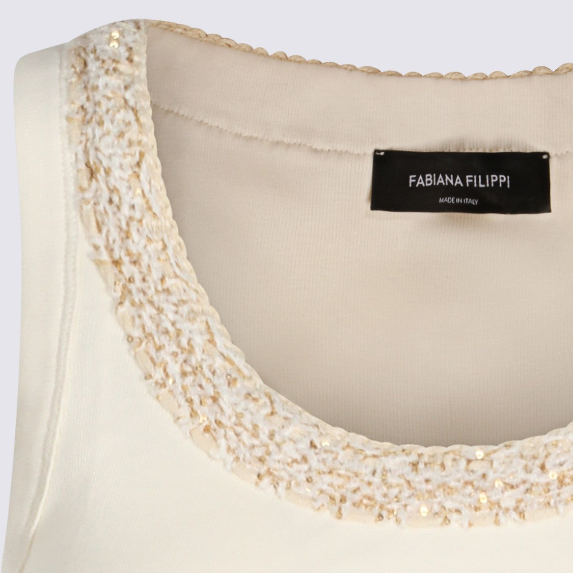 Fabiana Filippi White Cotton Top