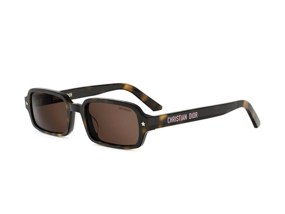 Dior Tortoiseshell Cd40205i Square Acetate Sunglasses