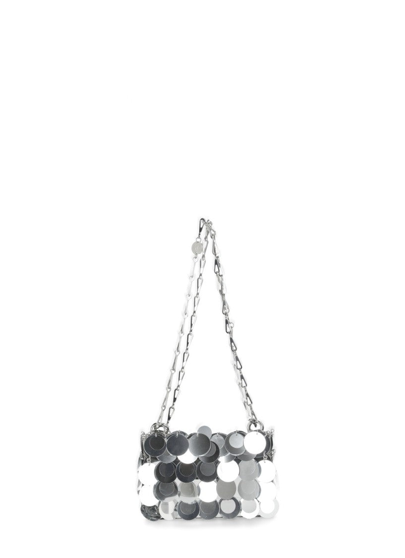 Rabanne Sparkle Nano Bag With Chain Shoulder Strap And Magnetic Fastening