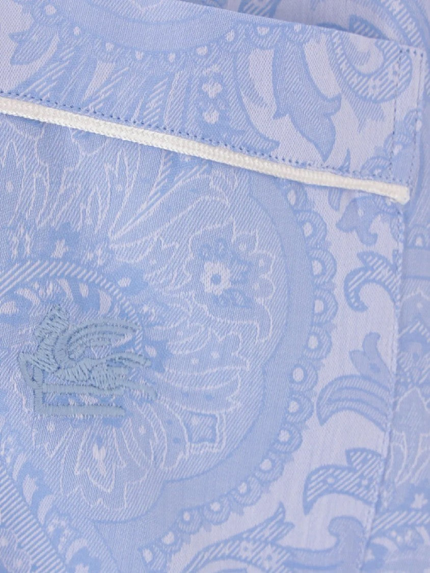 Etro Button-Up Shirt With Subtle Paisley Pattern