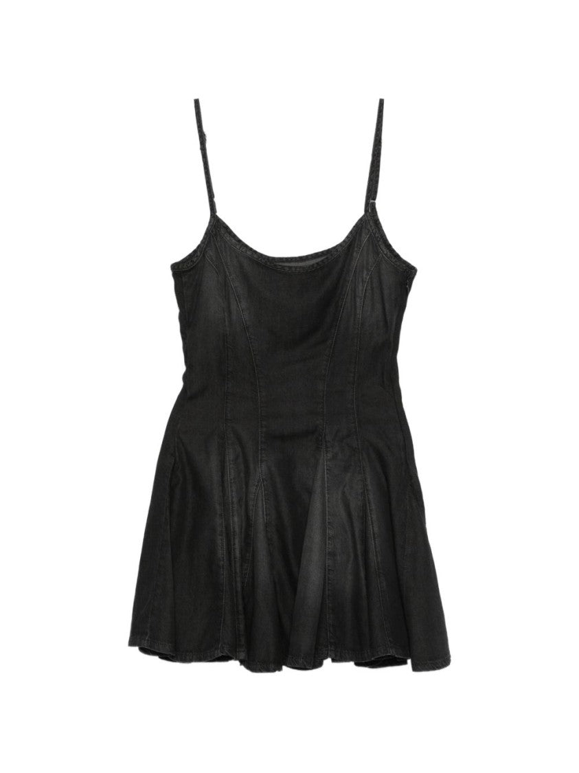 Diesel Fitted Mini Dress With Flared Skirt And Adjustable Straps