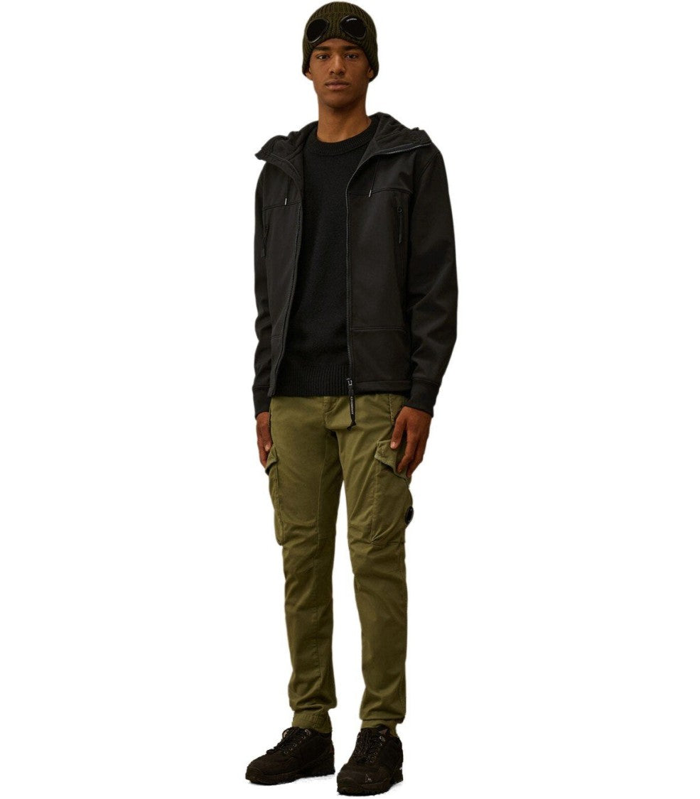 C.P. Company C.P. Shell-R Goggle Black Hooded Jacket