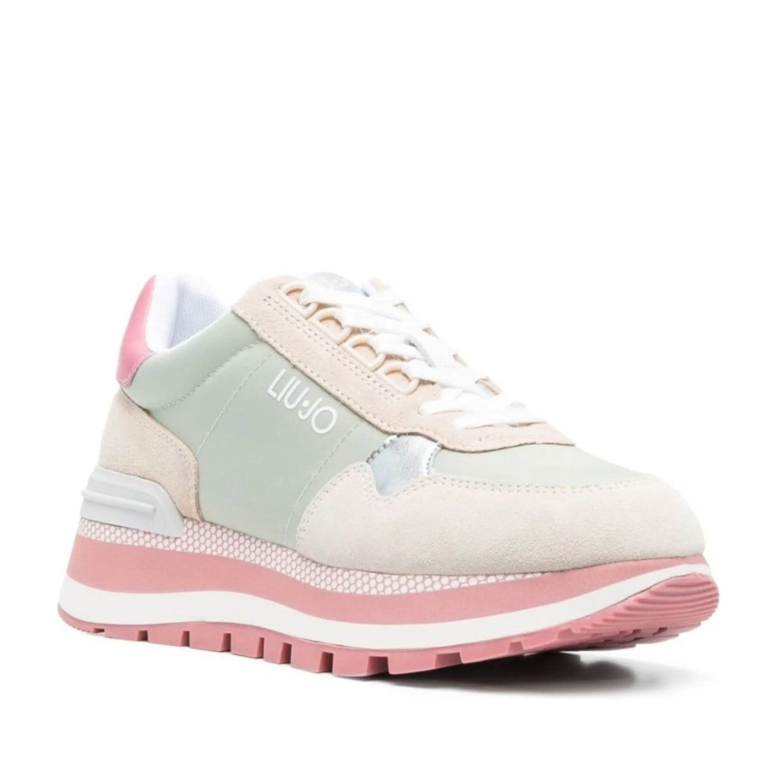 Liu Jo Multicolor Amazing 10 Layered Textured Outsole Leather Sneakers