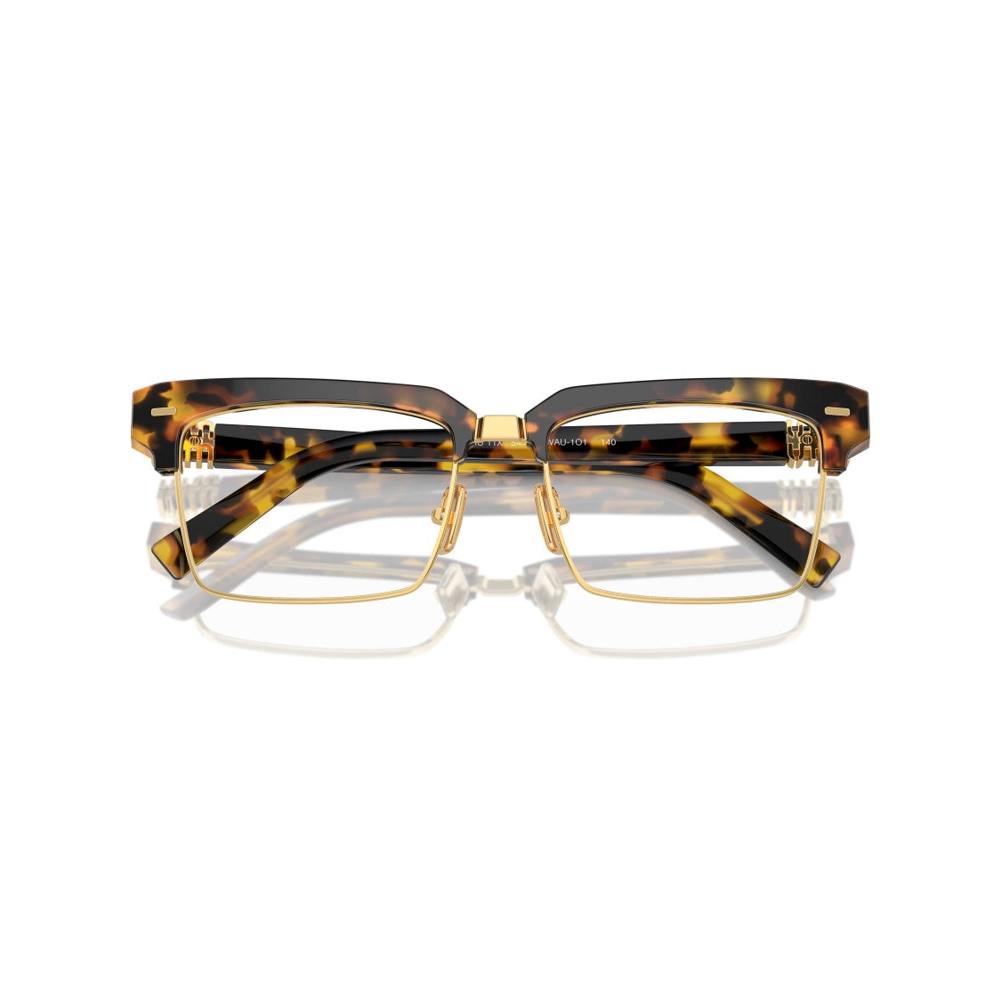 Miu Miu 0Mu 11Xv Square Tortoiseshell Acetate Eyeglasses
