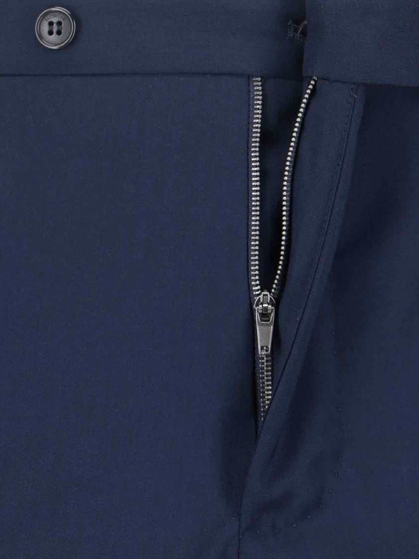 Incotex Virgin Wool Trousers – Navy