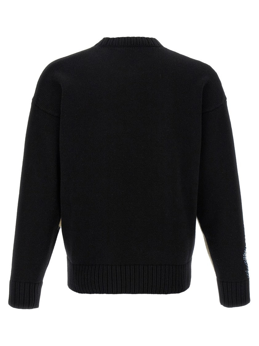 Dsquared2 Two-Tone Wool Crewneck Sweater
