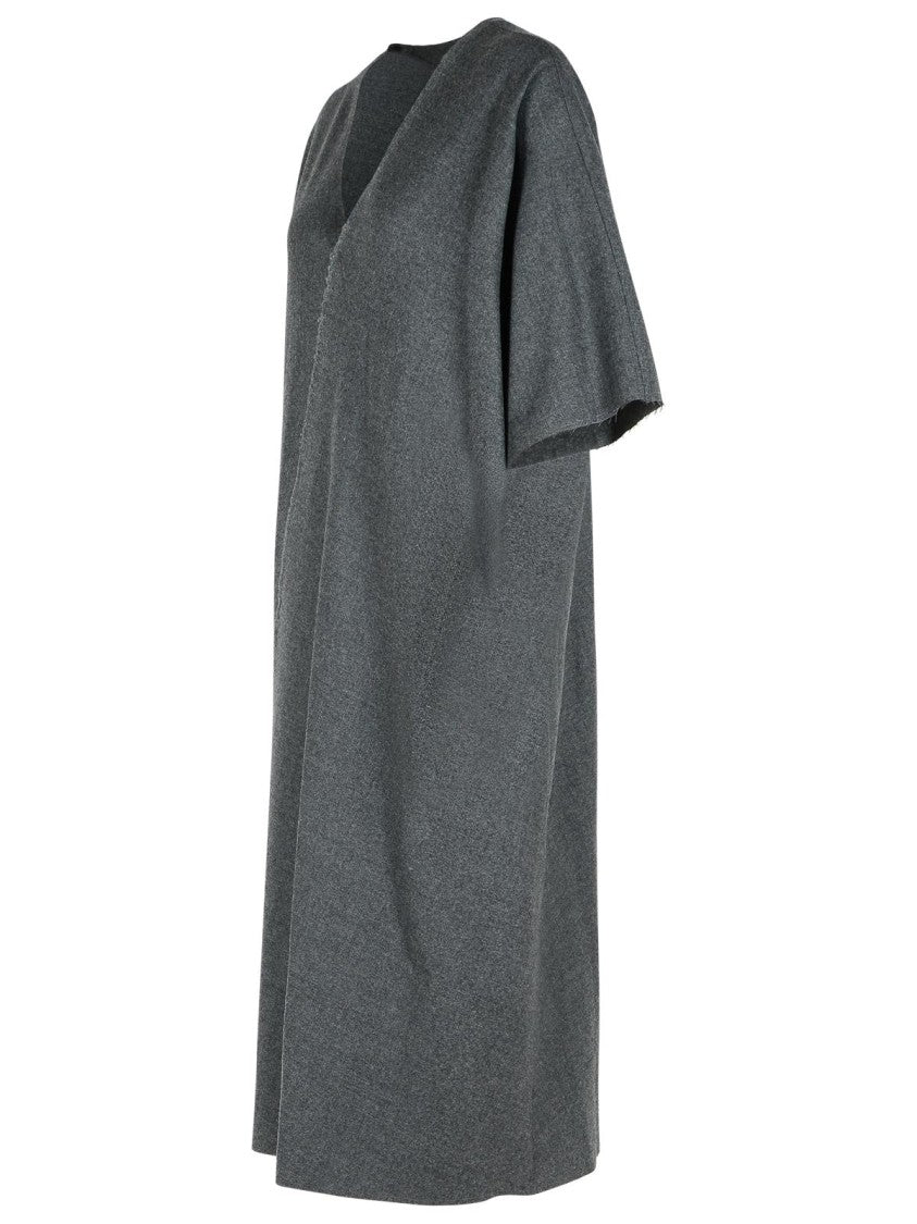 Mm6 By Maison Margiela Grey Virgin Wool Dress