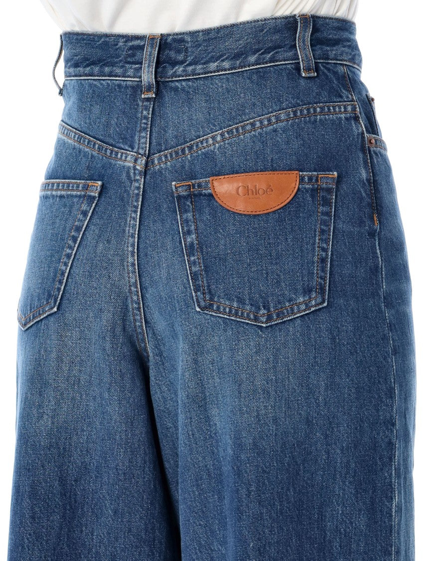 Chloé Wide-Leg High Waist Denim