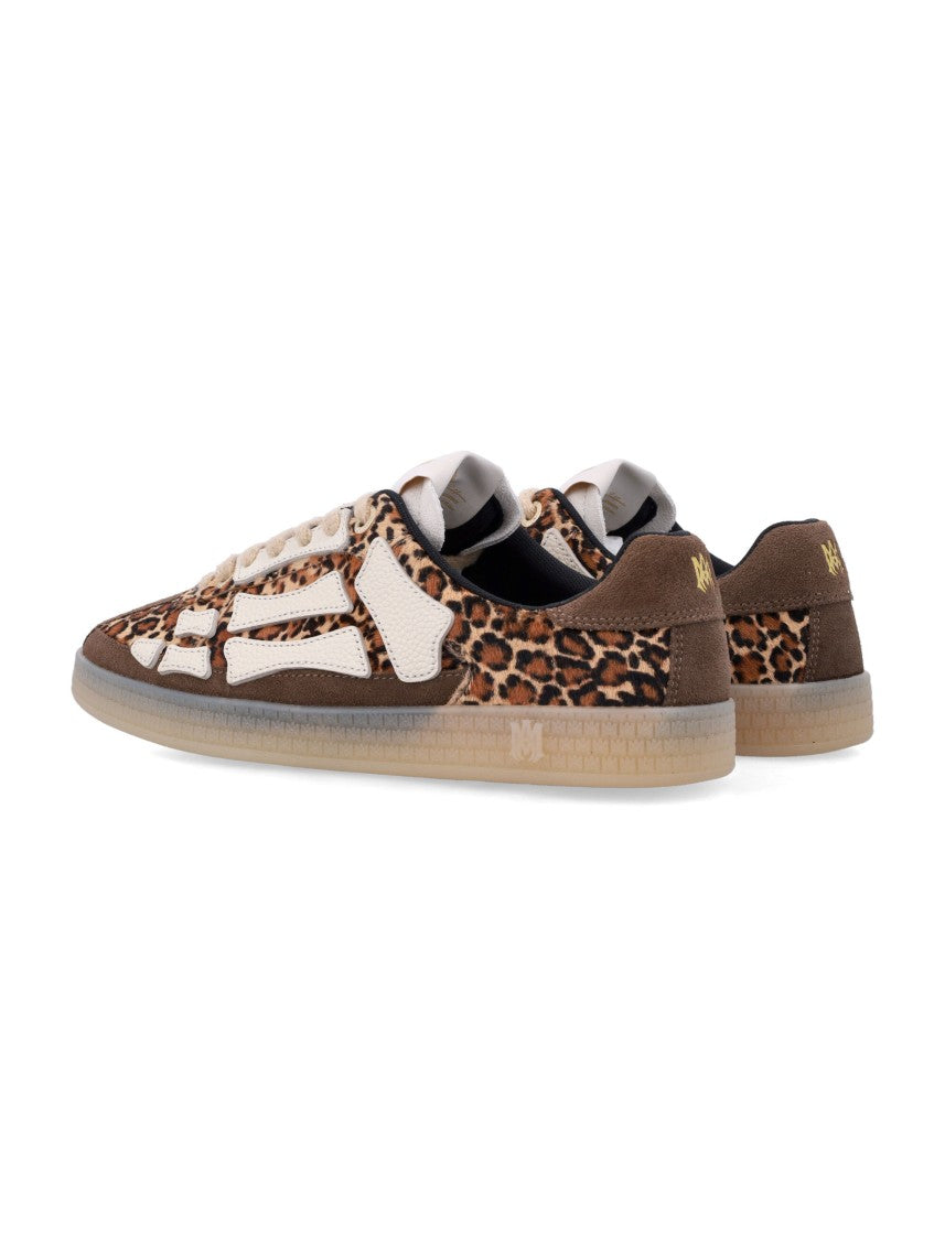 Amiri Pacific Bones Leopard Multi Overlays Sneakers