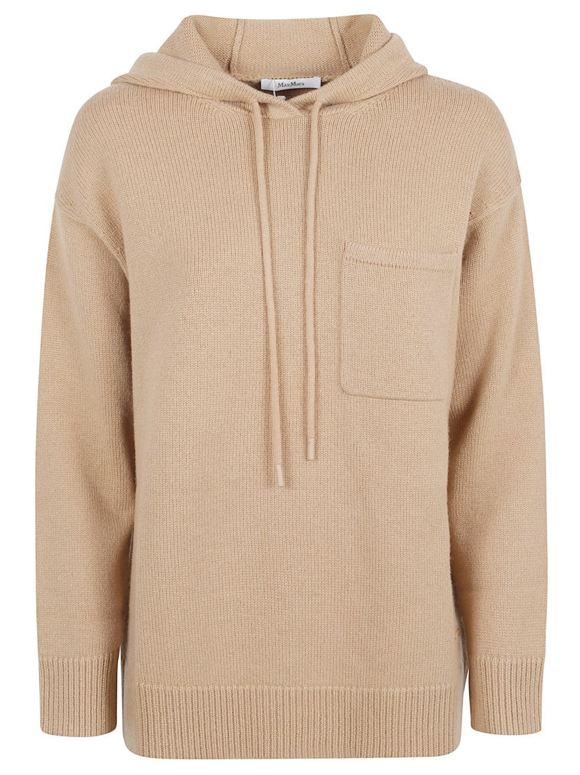 Max Mara Relaxed Fit Hooded Knit Sweater