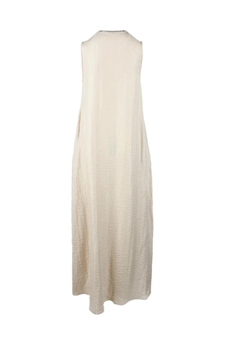 Rocco Ragni Long Tunic Dress - Beige