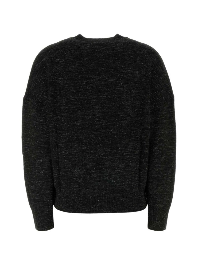 Isabel Marant Étoile Grey Relaxed Minimalist Textured Knit Sweater