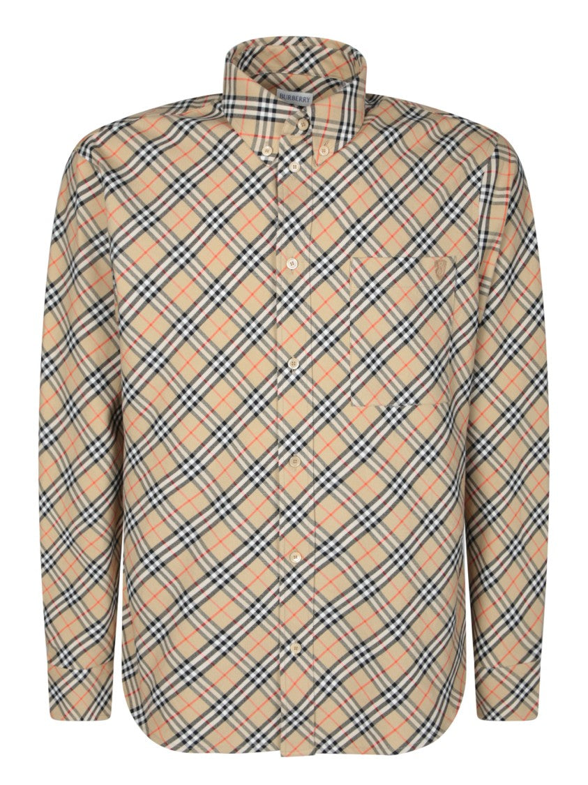Burberry Long Sleeve Beige T-Shirt