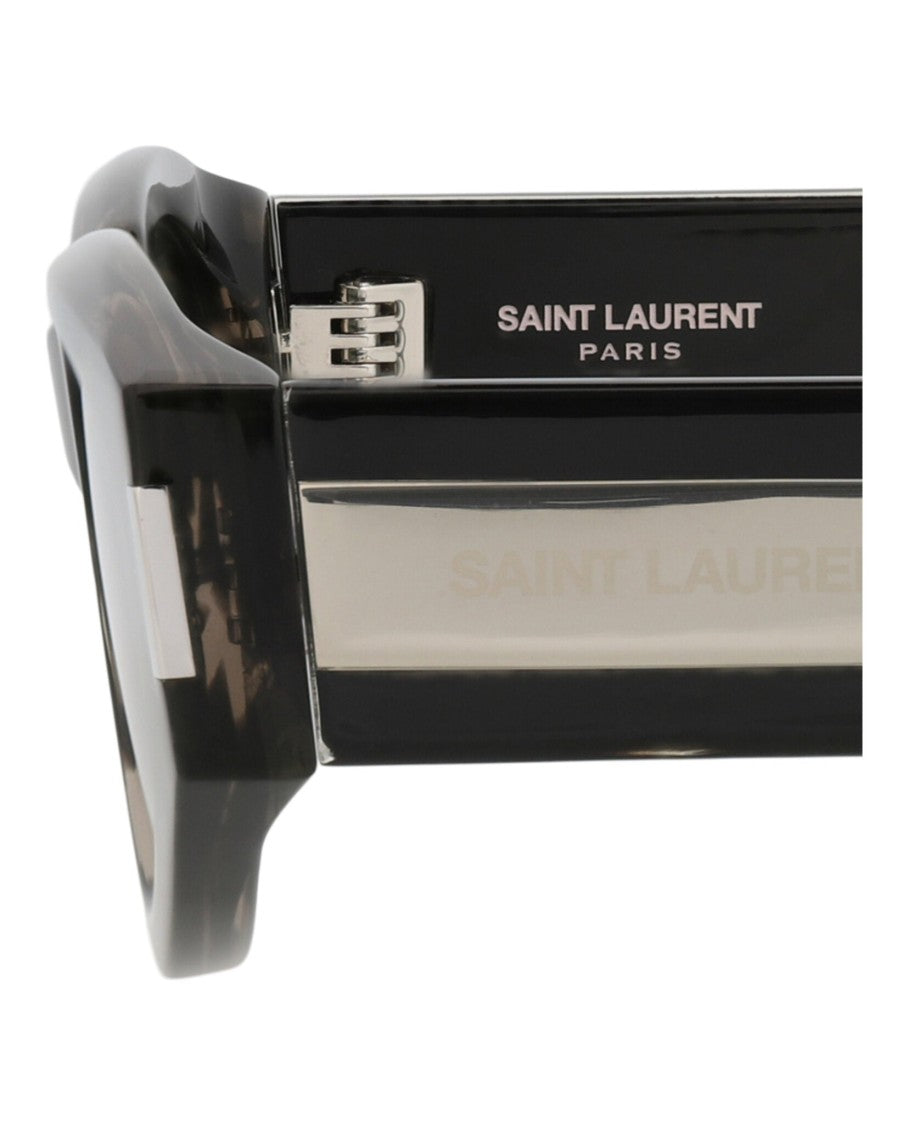 Saint Laurent Round-Frame Recycled Acetate Sunglasses