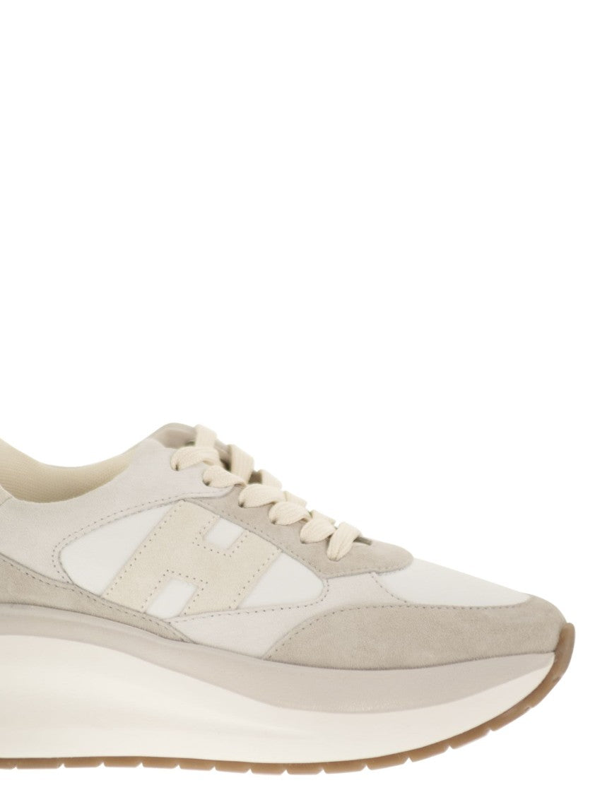 Hogan Sculptural Suede And Leather Maxi I Active Sneakers
