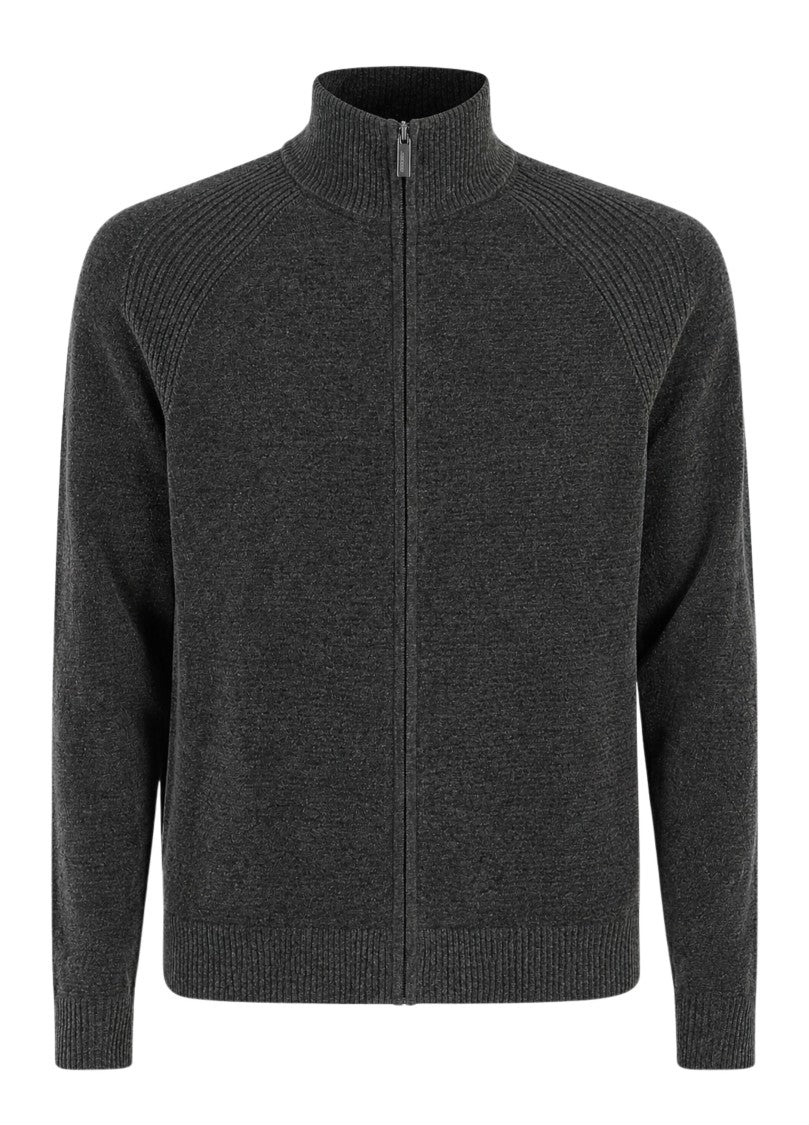 Rrd Velvet Full-Zip Chenille Knit Sweater