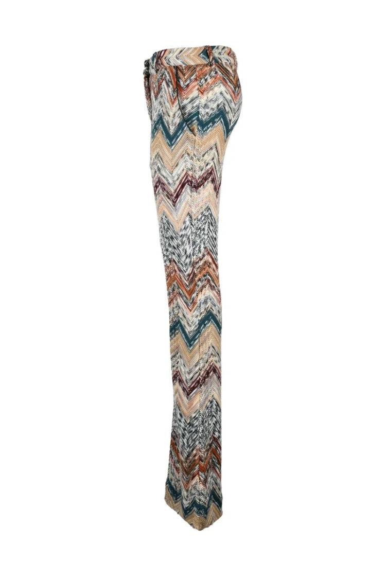 Missoni Knitted Bell Bottom Trousers - Beige